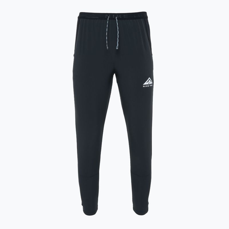 Pantaloni da corsa Nike Dri-Fit Trail Dawn Range uomo nero/nero/bianco