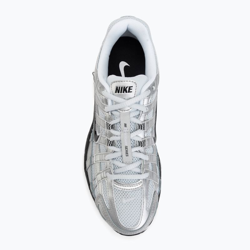 Scarpe donna Nike P-6000 white/metallic silver/black 5