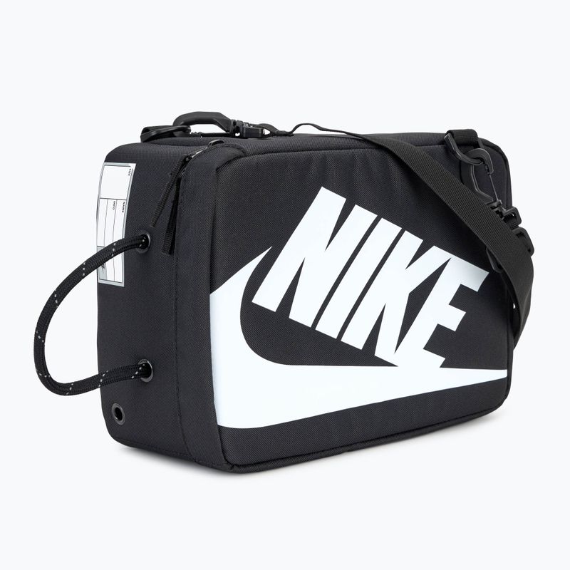 Borsa da ginnastica Nike Small 8 l nero/nero/bianco box 2
