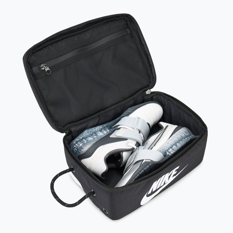 Borsa da ginnastica Nike Small 8 l nero/nero/bianco box 4