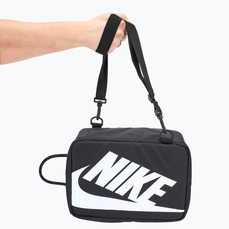 Borsa da ginnastica Nike Small 8 l nero/nero/bianco box 5