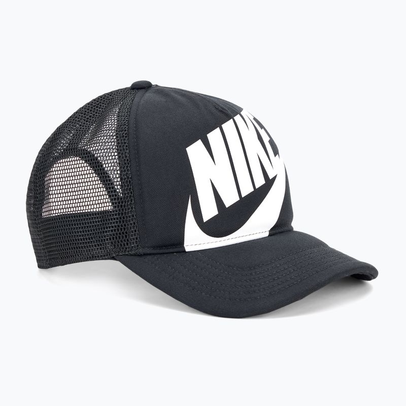 Berretto da baseball Nike Rise Structured Trucker per bambini nero / nero / bianco