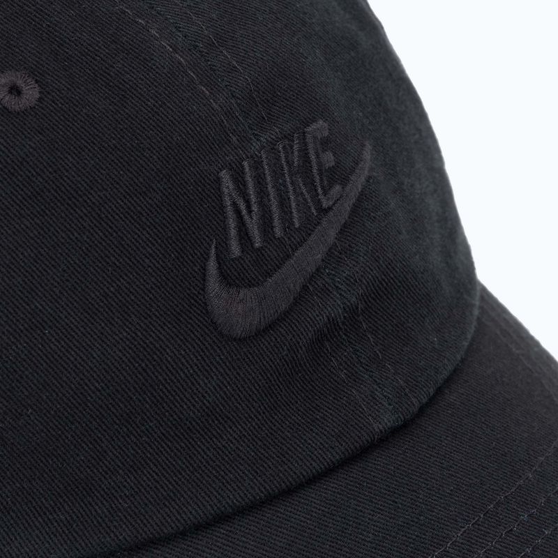 Cappello da baseball Nike Club Unstructured Futura Wash nero 4