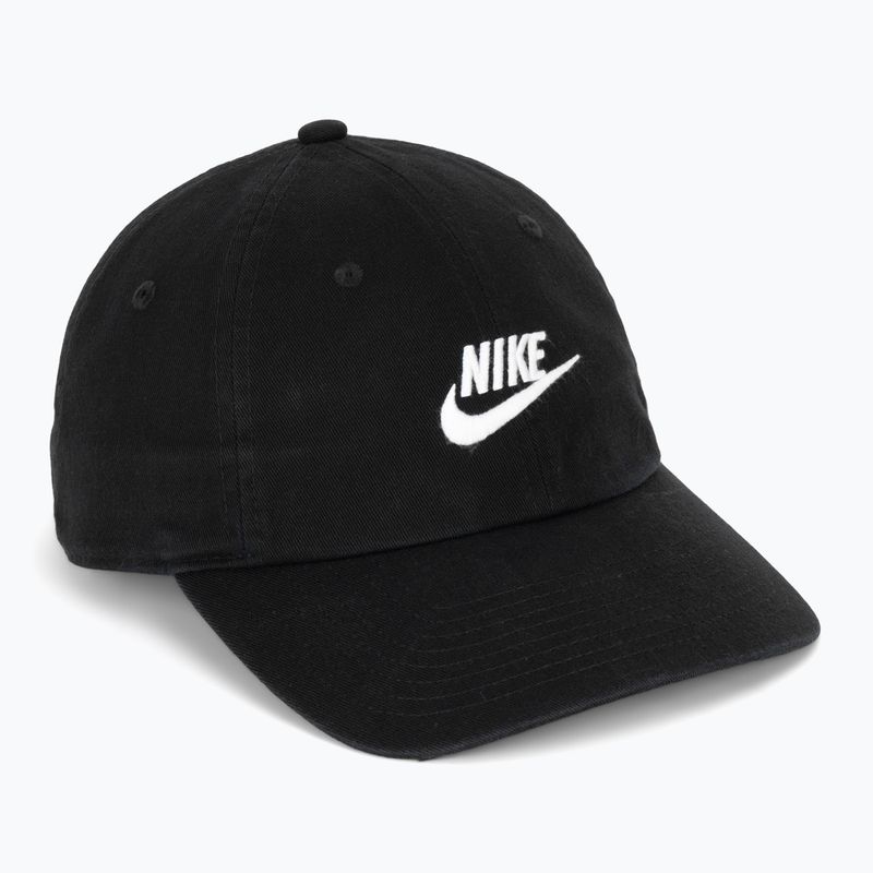 Cappellino con visiera Nike Club Unstructured Futura Wash Black/White