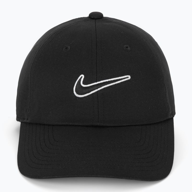 Cappellino con visiera Nike Club Unstructured Swoosh black/black 2