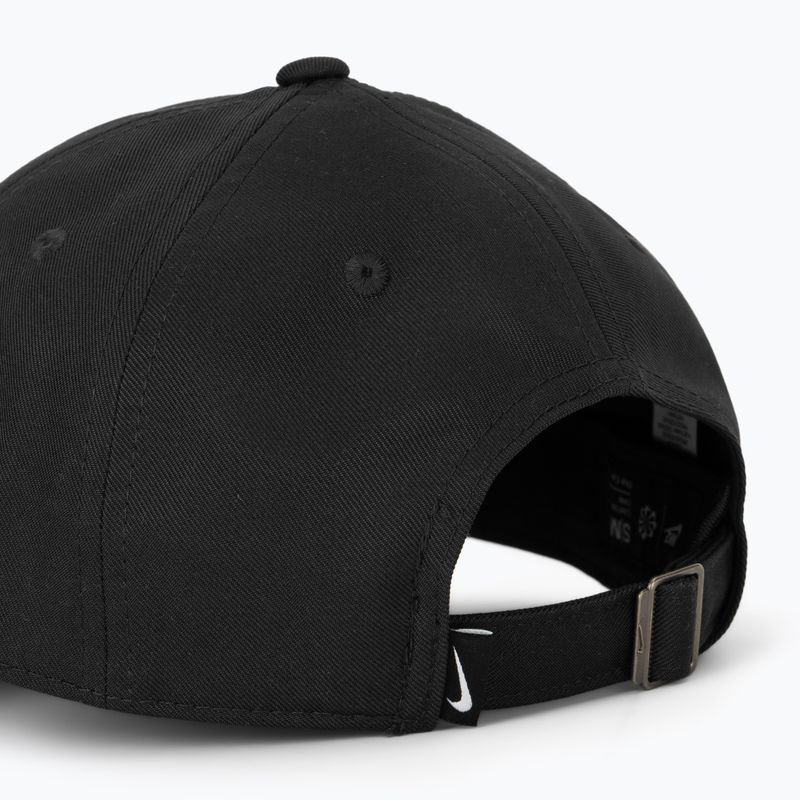 Cappellino con visiera Nike Club Unstructured Swoosh black/black 4