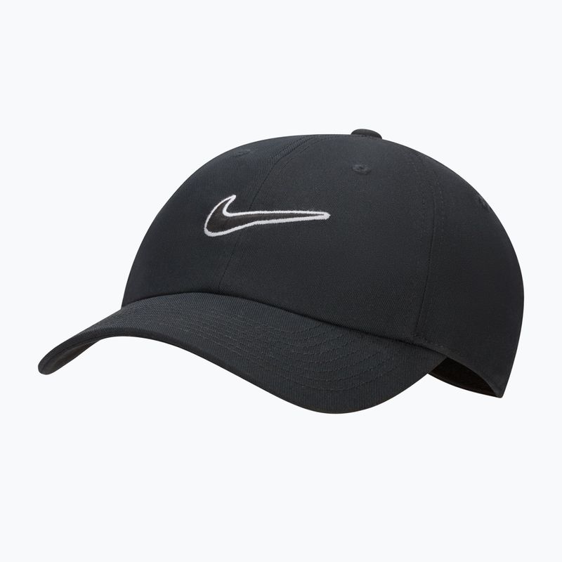 Cappellino con visiera Nike Club Unstructured Swoosh black/black