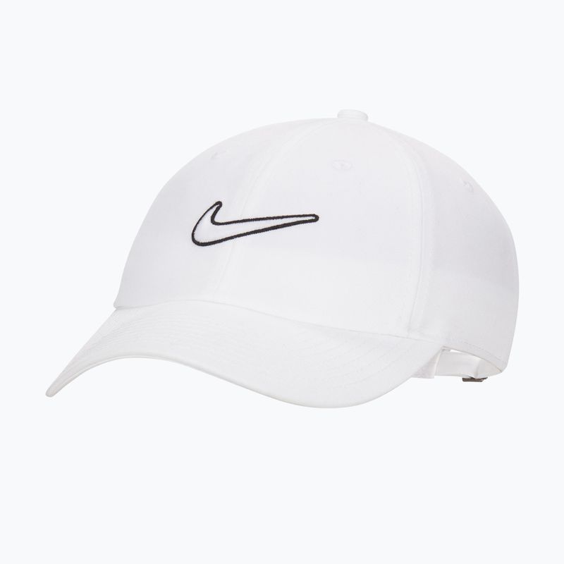 Cappellino con visiera Nike Club Unstructured Swoosh white/white
