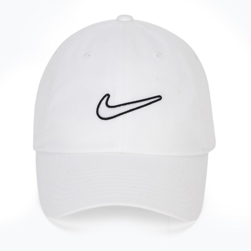 Cappellino con visiera Nike Club Unstructured Swoosh white/white 2