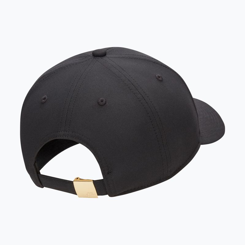 Cappellino con visiera Nike Dri-Fit Club black/metallic gold 2