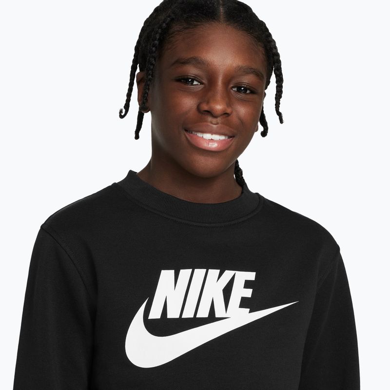 Felpa da bambino Nike Sportswear Club Fleece Comet Black/White 3