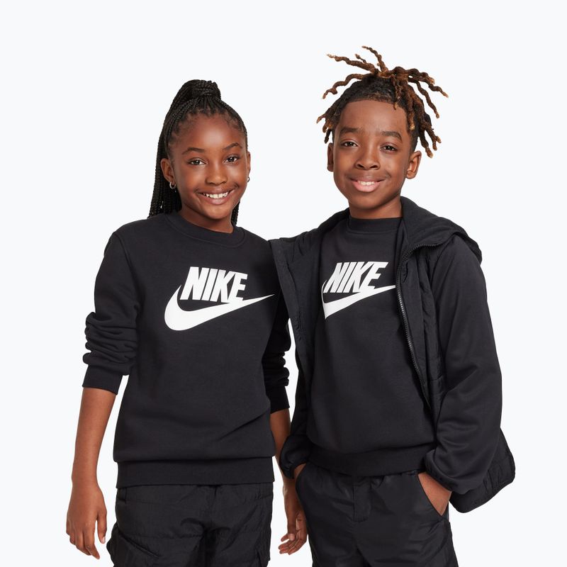 Felpa da bambino Nike Sportswear Club Fleece Comet Black/White 4