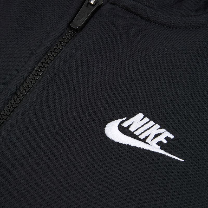 Felpa bambini Nike Club Fleece black/white 3