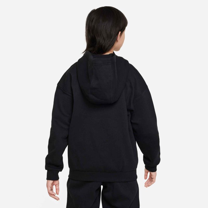 Felpa Nike Sportswear Club Fleece da bambino FD2931-010 nero/bianco 3