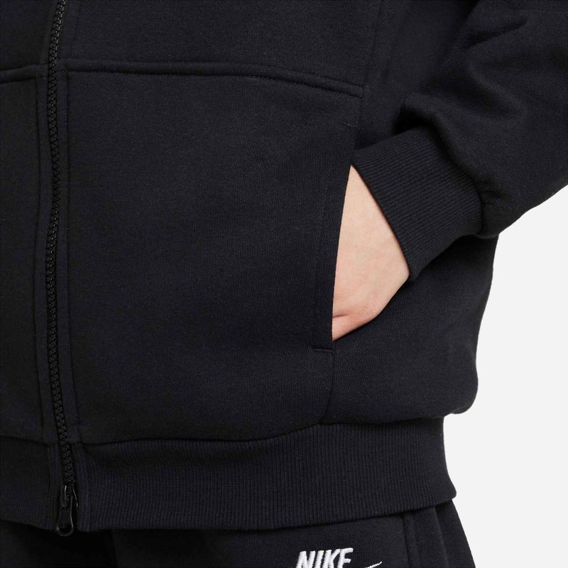 Felpa Nike Sportswear Club Fleece da bambino FD2931-010 nero/bianco 5