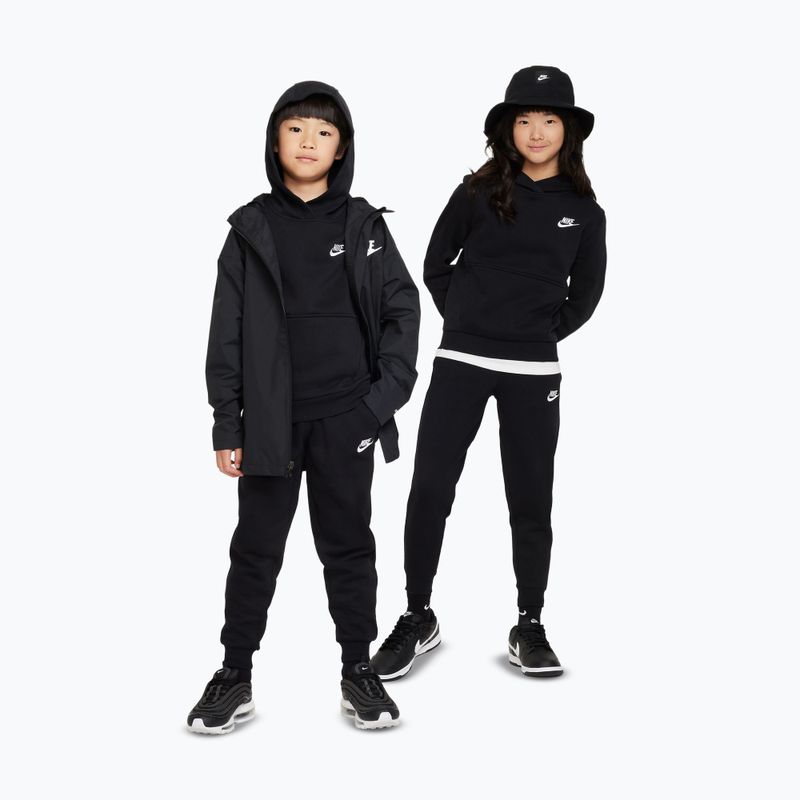 Felpa per bambini Nike Sportswear Club Fleece black/white 2