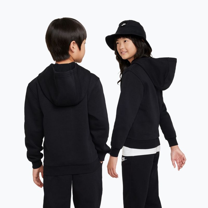 Felpa per bambini Nike Sportswear Club Fleece black/white 3