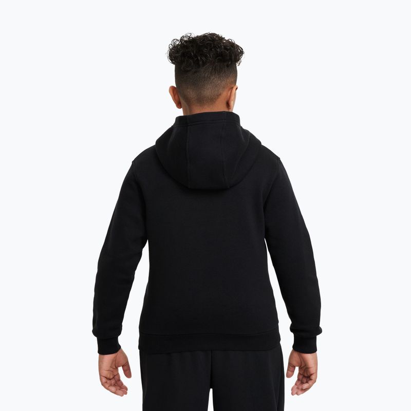Felpa per bambini Nike Sportswear Club Fleece black/white 6