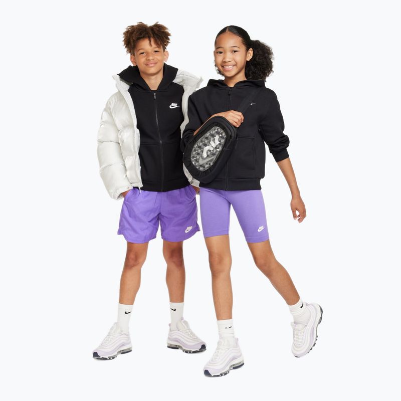 Felpa bambini Nike Sportswear Club Fleece black/white 2