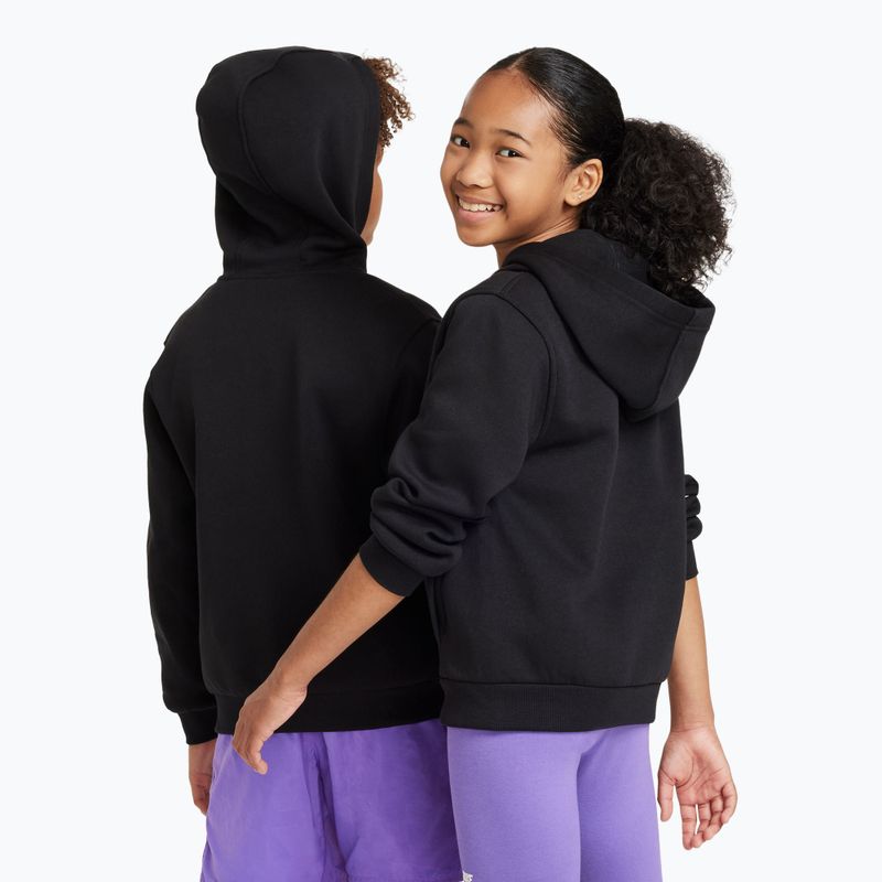 Felpa bambini Nike Sportswear Club Fleece black/white 3