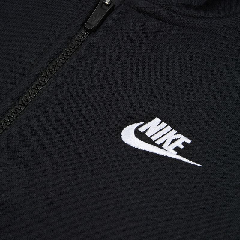Felpa bambini Nike Sportswear Club Fleece black/white 3