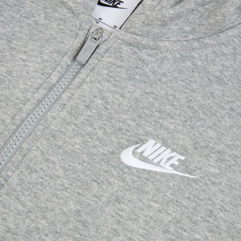 Felpa bambini Nike Sportswear Club Fleece dark grey heather/base grey/white 3