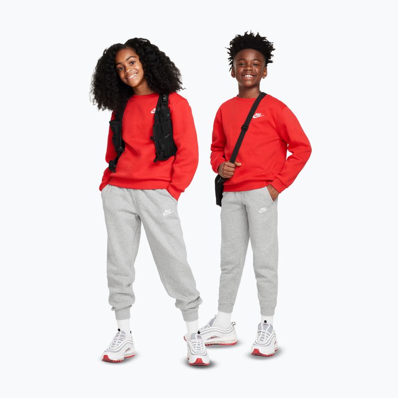Pantaloni per bambini Nike Sportswear Club Fleece dark grey heather/base grey/white 2