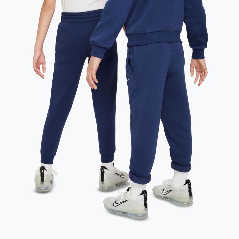 Pantaloni per bambini Nike Sportswear Club Fleece midnight navy/white 3
