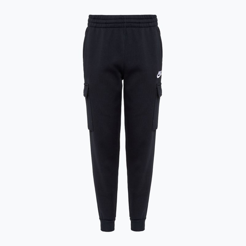 Pantaloni da bambino Nike Sportswear Club Fleece nero/nero/bianco