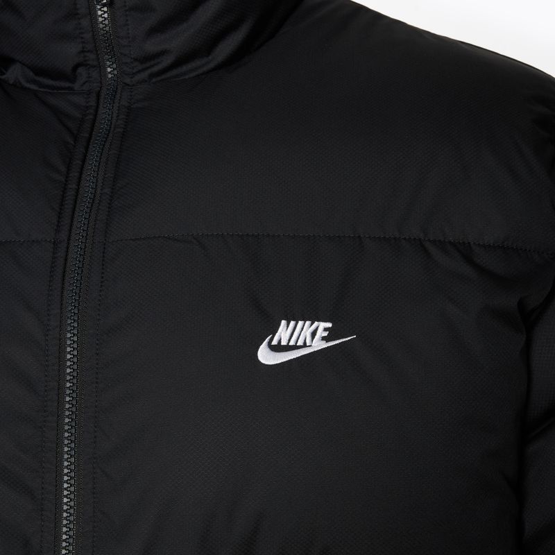 Giacca Nike Sportswer Club Puffer isolata uomo nero/bianco 3