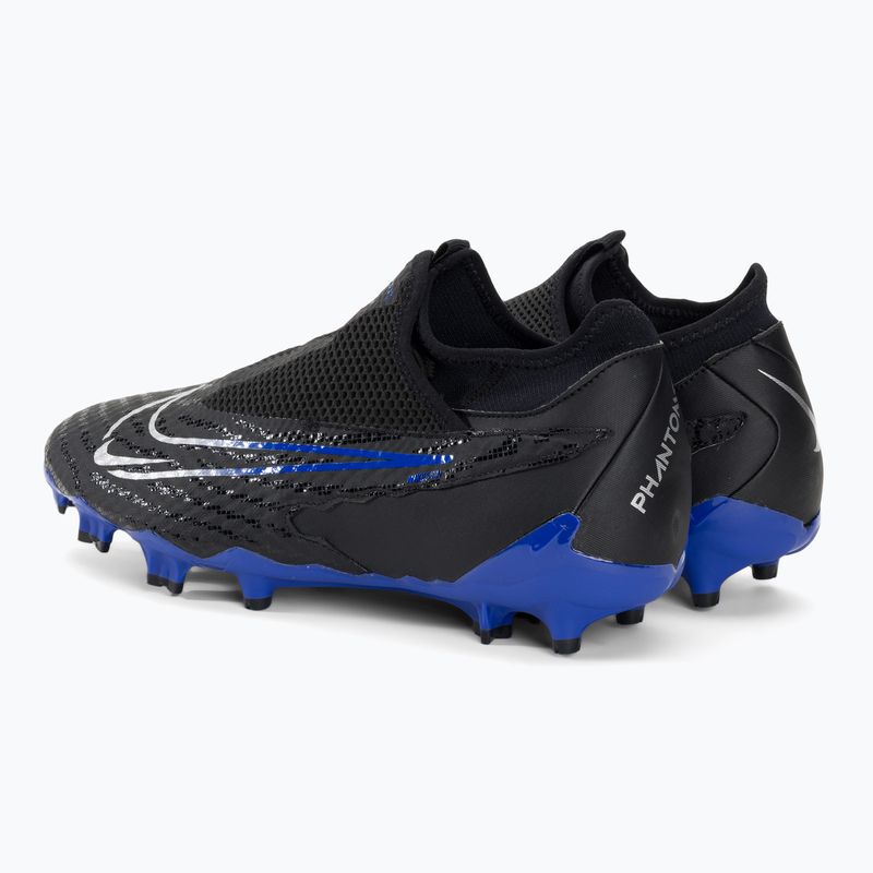 Scarpe da calcio Nike Phantom GX Academy DF FG/MG nero/cromo/hyper royal 3