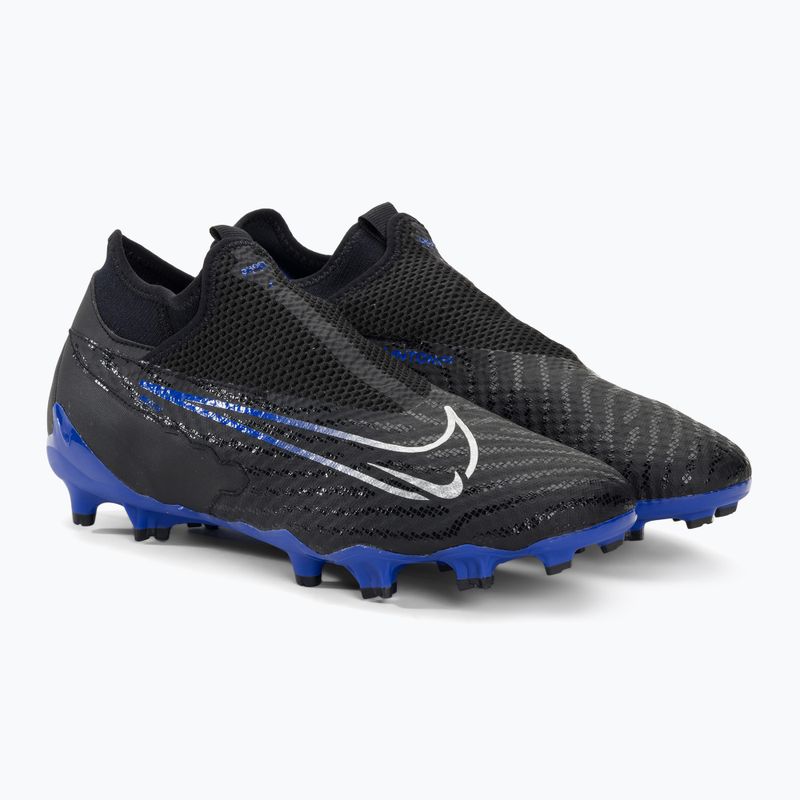 Scarpe da calcio Nike Phantom GX Academy DF FG/MG nero/cromo/hyper royal 4