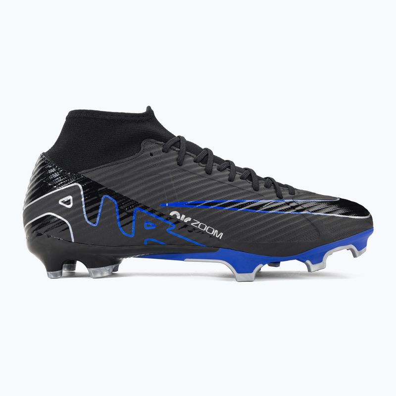 Nike Zoom Mercurial Superfly 9 Academy MG scarpe da calcio nero / cromo / iper reale 2