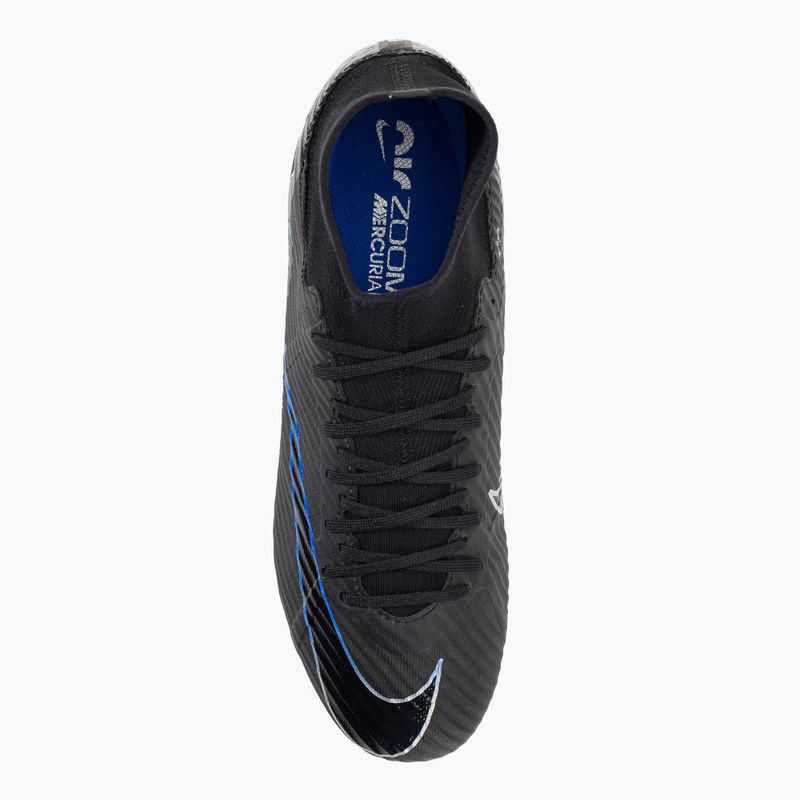 Nike Zoom Mercurial Superfly 9 Academy MG scarpe da calcio nero / cromo / iper reale 6