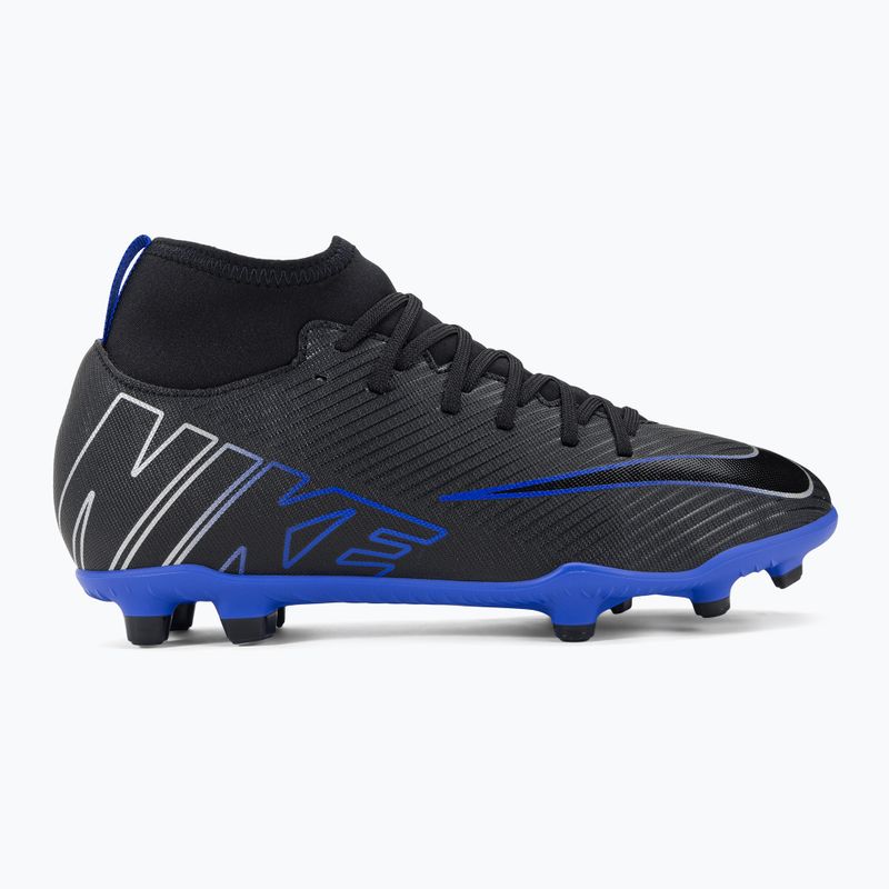 Scarpe da calcio per bambini Nike JR Mercurial Superfly 9 Club FG/MG nero/cromo/iper reale 2