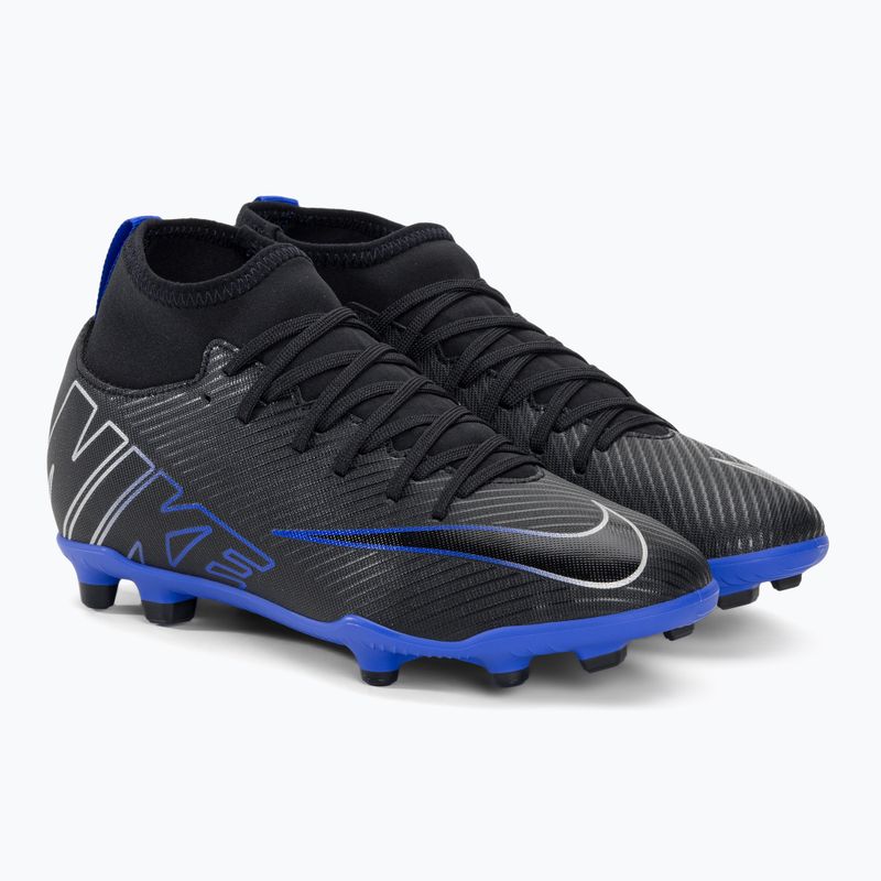 Scarpe da calcio per bambini Nike JR Mercurial Superfly 9 Club FG/MG nero/cromo/iper reale 4