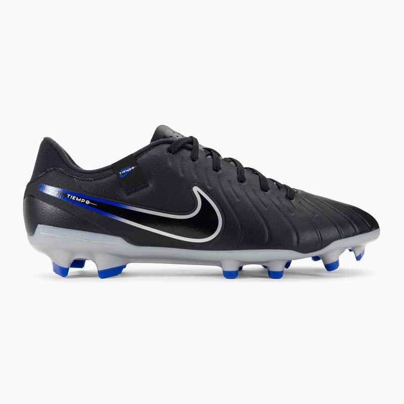 Nike Tiempo Legend 10 Academy MG scarpe da calcio nero / cromo / iper reale 2