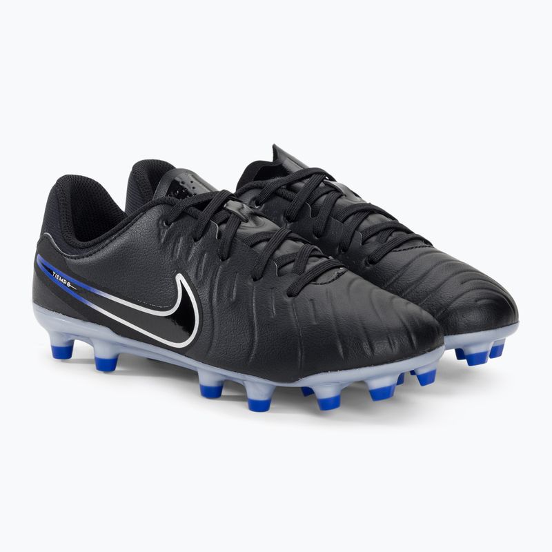 Scarpe da calcio per bambini Jr Legend 10 Academy FG/MG nero/cromo/iper real 4