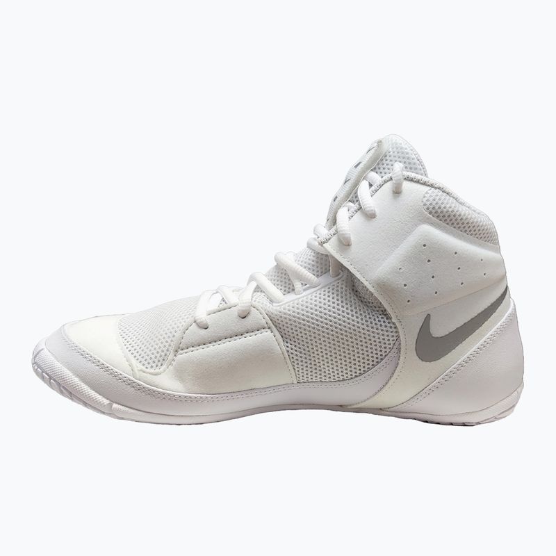 Scarpe da wrestling Nike Fury bianco/argento metallico 3