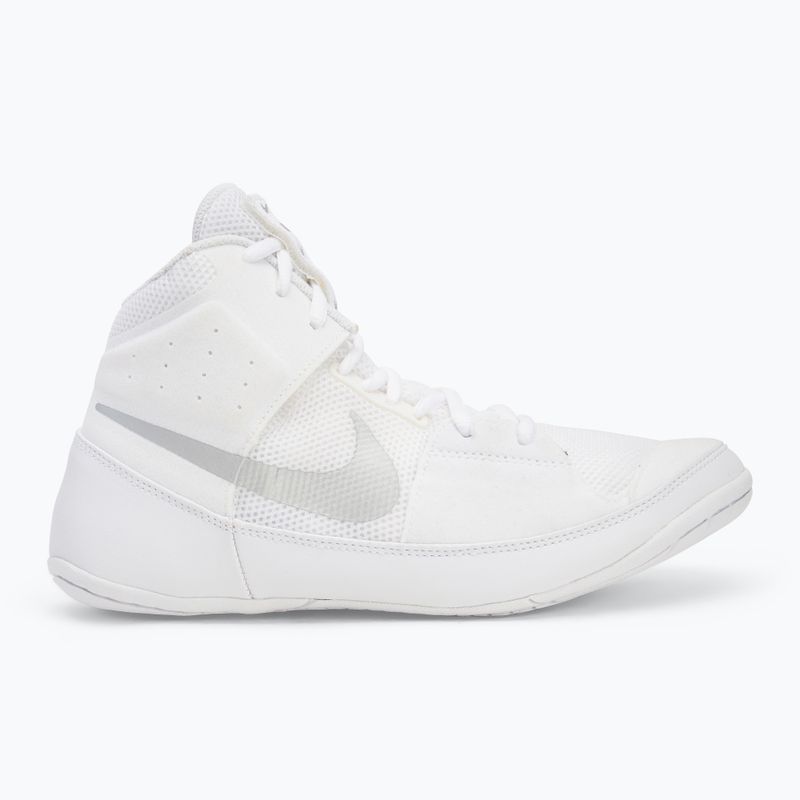 Scarpe da wrestling Nike Fury bianco/argento metallico 2