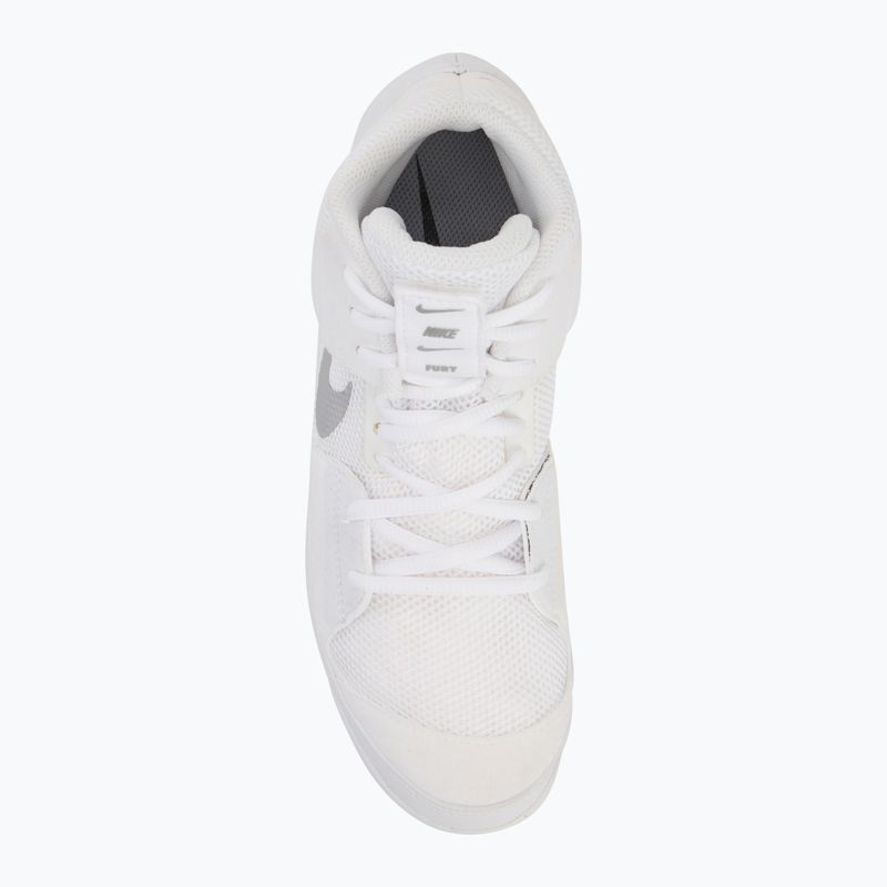 Scarpe da wrestling Nike Fury bianco/argento metallico 5