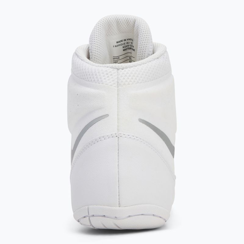 Scarpe da wrestling Nike Fury bianco/argento metallico 6