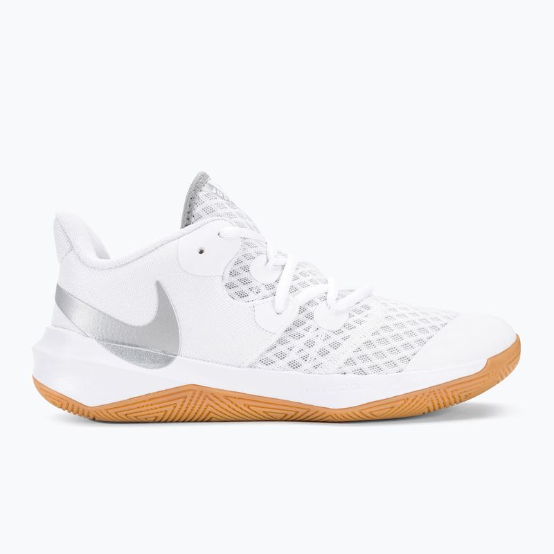 Scarpe da pallavolo Nike Zoom Hyperspeed Court SE bianche/argento metallico gomma 2