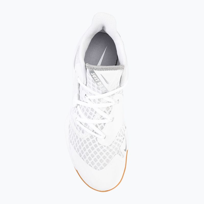 Scarpe da pallavolo Nike Zoom Hyperspeed Court SE bianche/argento metallico gomma 6