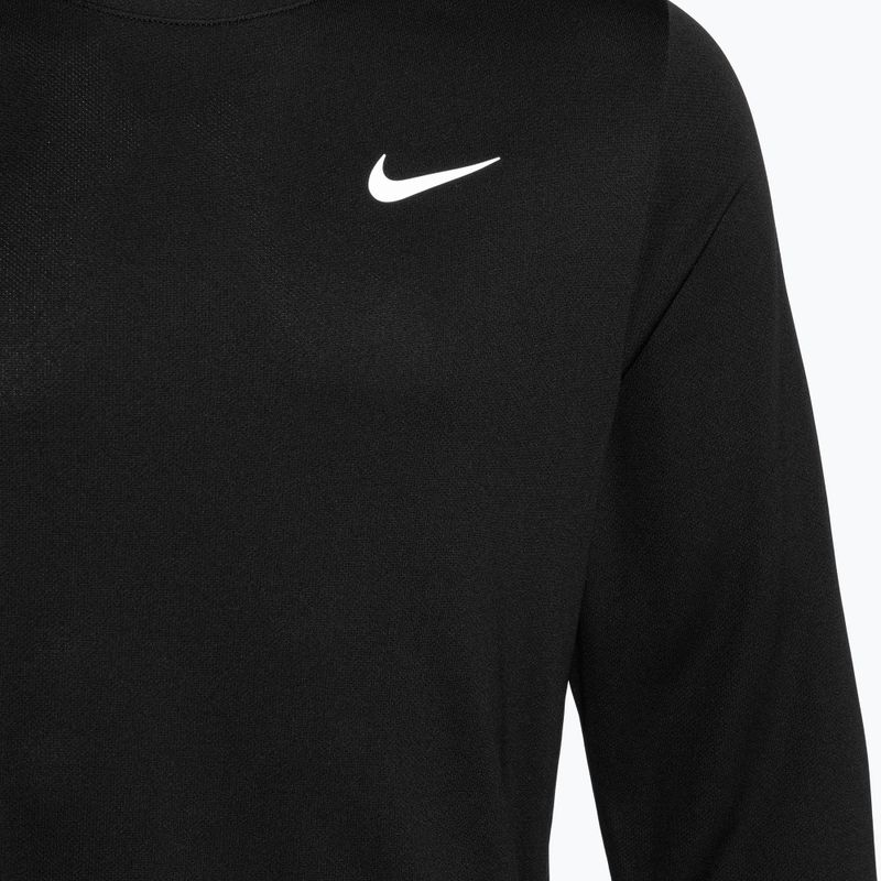 Uomo Nike Miler Dri-Fit UV nero, manica lunga da corsa 3