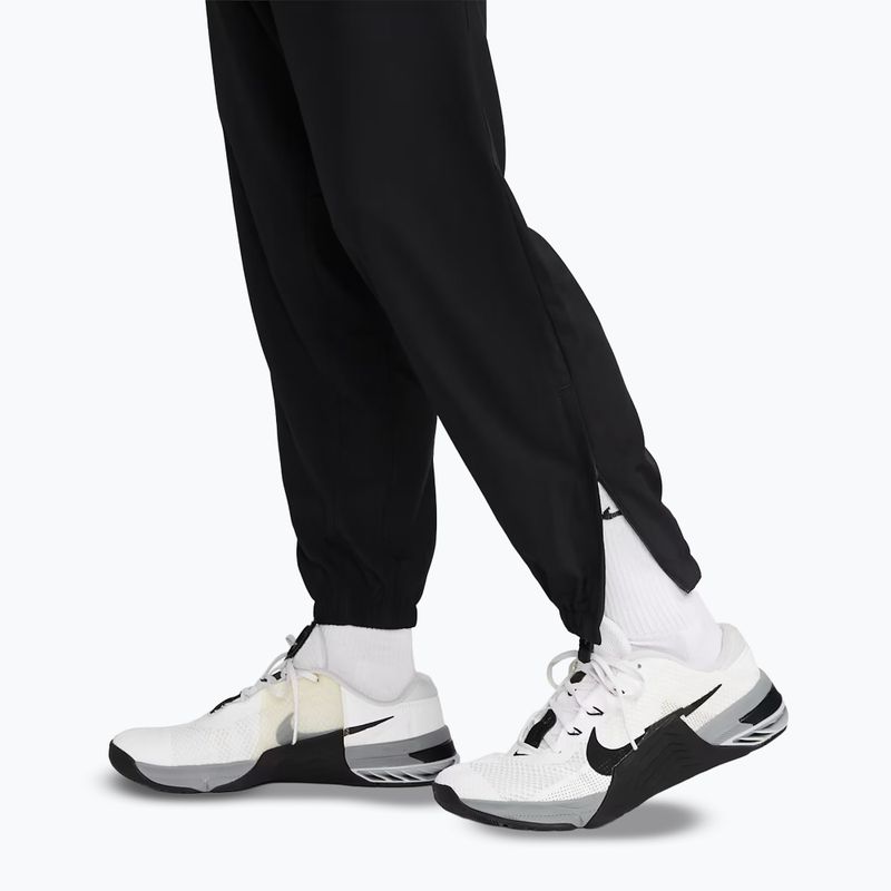 Pantaloni Nike Dri-Fit Form Tapered da uomo, nero/nero 3