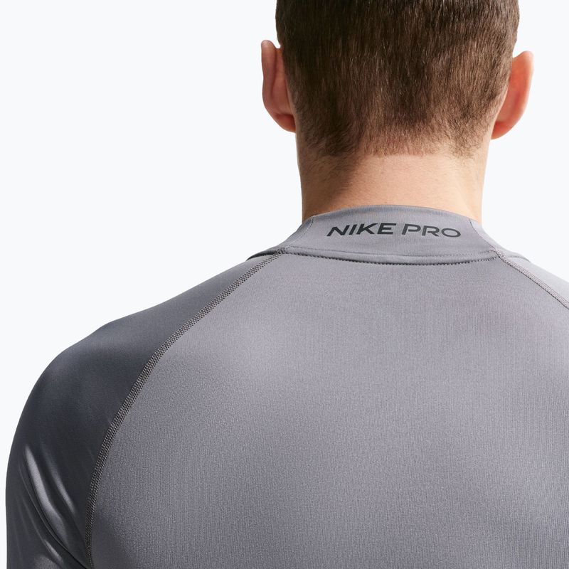 Longsleeve da allenamento da uomo Nike Pro Dri-Fit Mock-Neck smoke grey/black 6