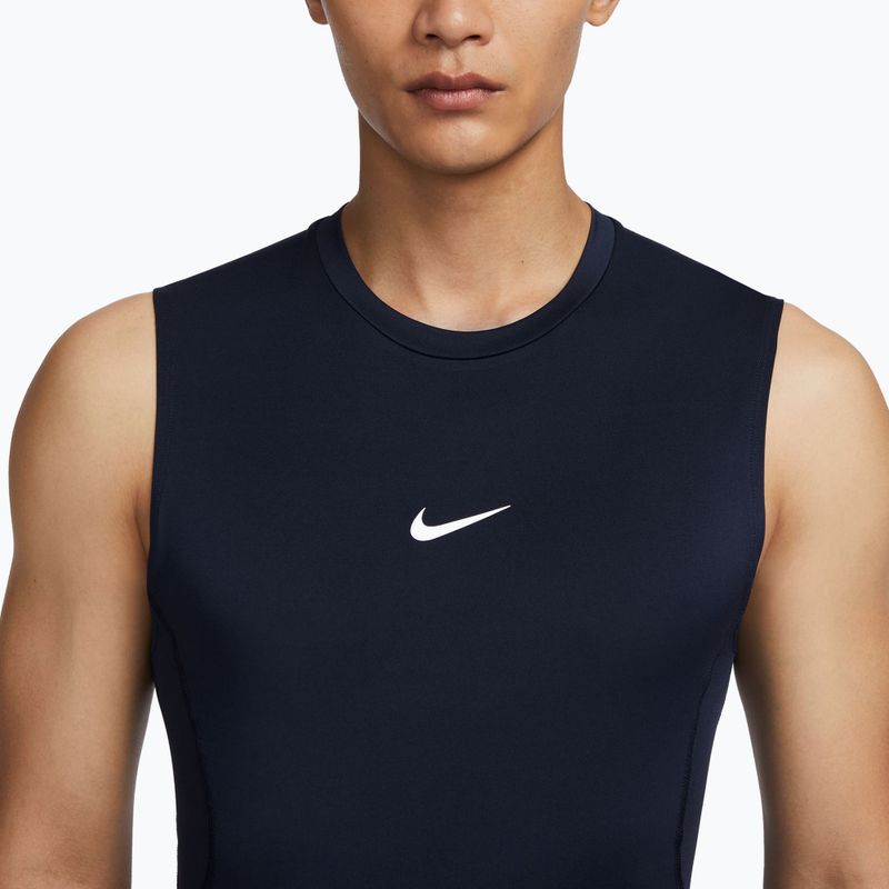 T-shirt uomo Nike Pro Dri-Fit Tight Sleeveless Fitness obsidian/white 4