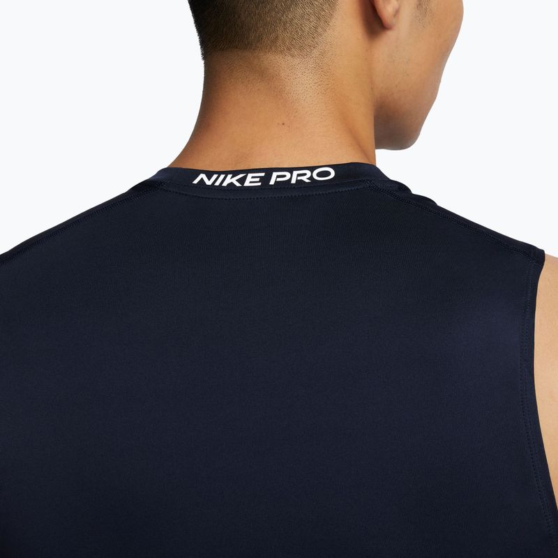 T-shirt uomo Nike Pro Dri-Fit Tight Sleeveless Fitness obsidian/white 5