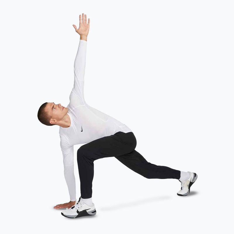 Maglia a maniche lunghe da allenamento uomo Nike Pro Dri-Fit Tight Fitness white/black 2